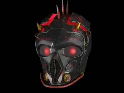devil mask  cyberpunk 3D model