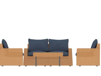 Set of garden furniture 3D model