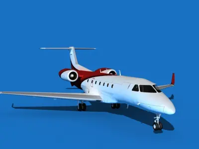 Embraer Legacy 500 V04 3D model
