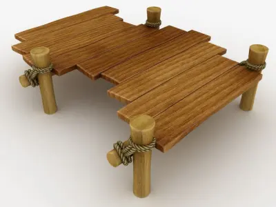 Cartoon Bridge 05 3D model
