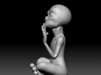 Alien Statue - 030 3D print model