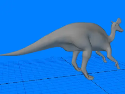 Lambeosaurus Type-1 D 3D model