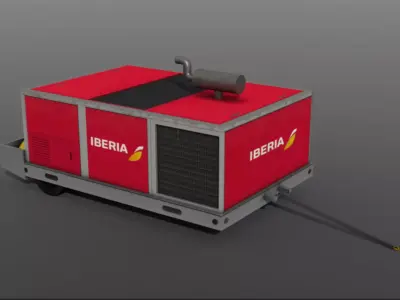 Airport - Air Conditioner Unit Low-poly 3D model