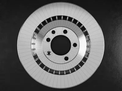 Car Brake Disc Type One 3D model