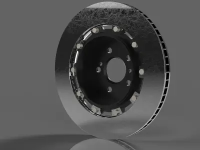 Race brake disc Free 3D model