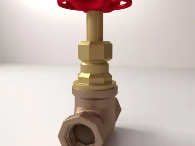Globe Valve 3D model
