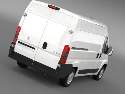 Peugeot Boxer Van L2H2 2017 3D model
