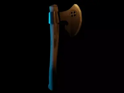 Axe Weapon melee For Blender Buy Now  3D model