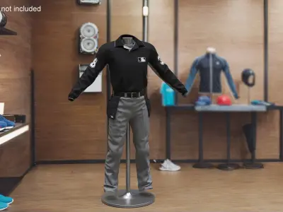 Baseball Umpire Uniform 3D model
