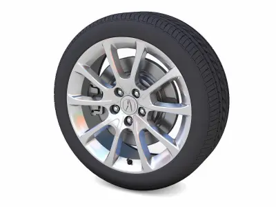 Acura TLX Rim 3D Model Low-poly 3D model