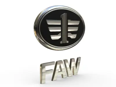 faw logo 3D model