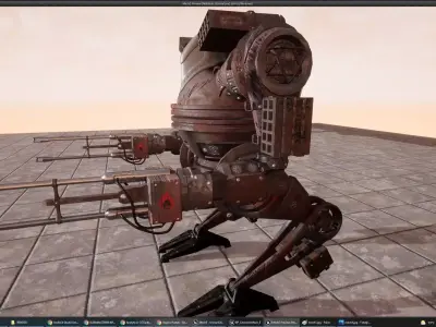 DARKMECH Pack Low-poly 3D model