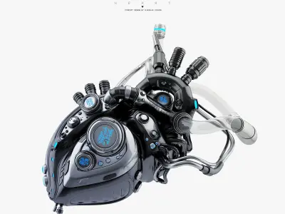 Robotic heart IV model 3D model