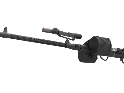 Stormtrooper Blaster RT-97C from the movie Star Wars 3D model