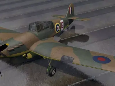 Miles M-9a Master Mk-1 3D model