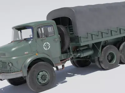 Mercedes-Benz L-1113 Military Low-poly 3D model