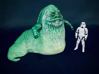 Zorba the Hutt ACTION FIGURE 2 3D print model purchase