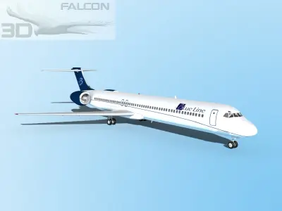 Falcon3D MD 80 Blue Line 3D model
