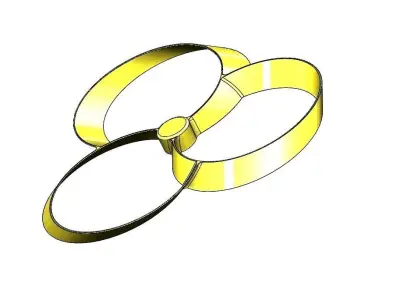 Flying propeller toy 3D print model