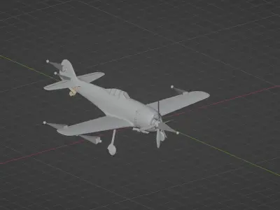 Nakajima Ki-84  3D model