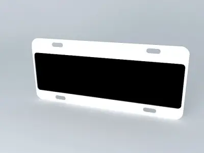 Patent Argentina License Plate Free 3D model