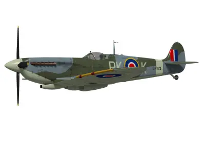 Supermarine spitfire Mk-IX 3D model