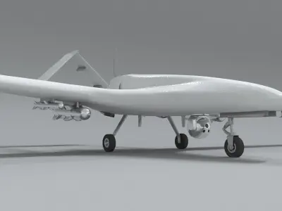 laos Game Military Drone Low-poly 3D model