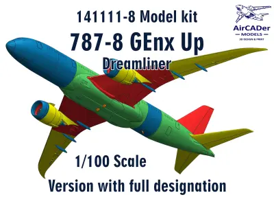 141111-8 Model kit Boeing 787-8 GEnx Up 3D print model