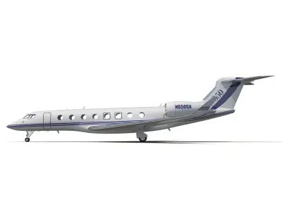 Gulfstream G650 Rigged 3D model