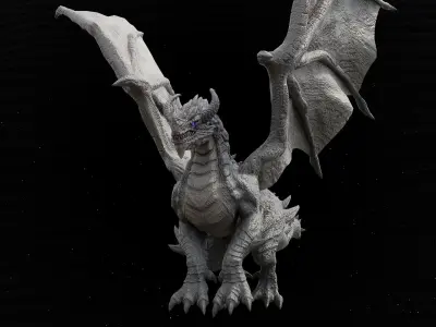 Ancient Dragon - Artifact Guardian Low-poly 3D model