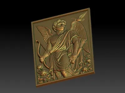 1 Roman God CNC Relief Model 3D print model