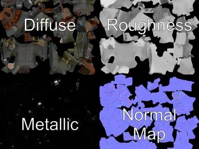 Masked Tactical Operative  Rigged and Animated Low-poly 3D model