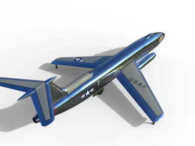 Martin XB-51 bomber 3D model