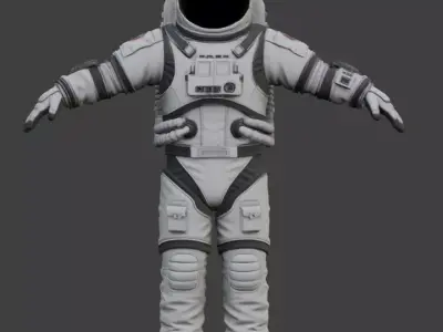 Realistic Astronaut Space Suit 3D model
