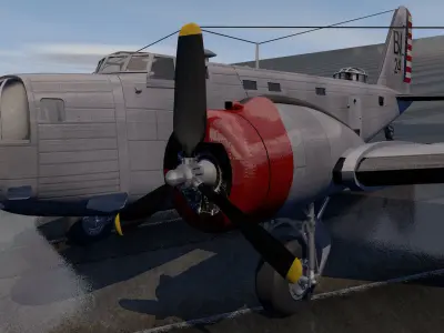 Douglas B-18 Bolo 3D model
