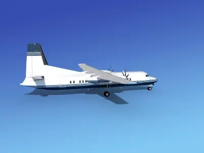 Fokker 50 Corporate 1 3D model