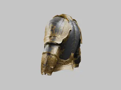 Medieval Chestplate Armor Low-poly 3D model