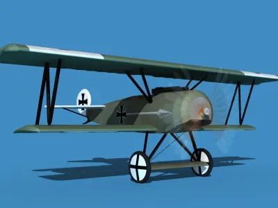 Fokker D-VI V15 3D model