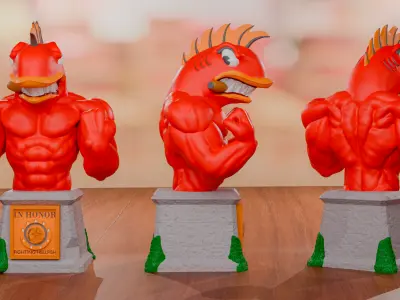 Flying Hellfish 3D print model