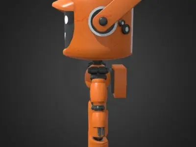 Robot K-VRC Free low-poly 3D model