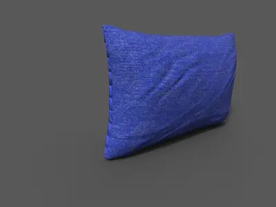 Cushion furniture Low-poly 3D model get
