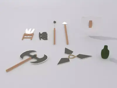 3d Game Asstes Low-poly 3D model