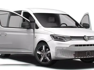 VW Caddy Cargo LWB HQ Interior 2025 3D model