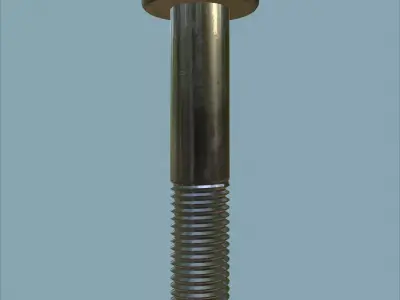Steel Stained M12 Bolt Allen Dome 3D model
