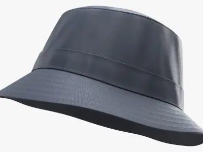 Bucket Hat PBR Low-poly 3D model