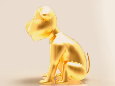 DOG PENDANT 3D model
