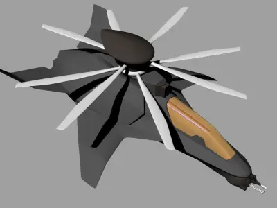 ABC helicopter 3D model