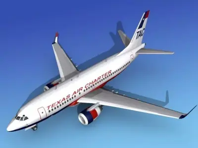 Boeing 737-700ER Texas Air Charter 3D model
