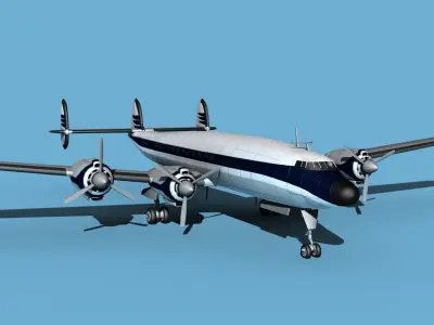 Lockheed L1649 Star Liner Corporate 1 3D model