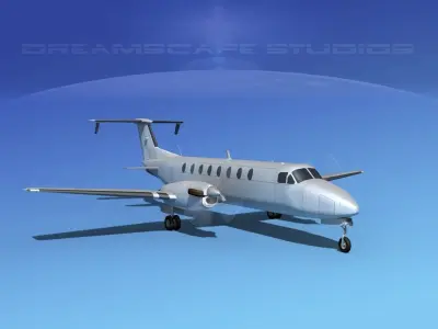 Beechcraft B1900C Bare Metal 3D model